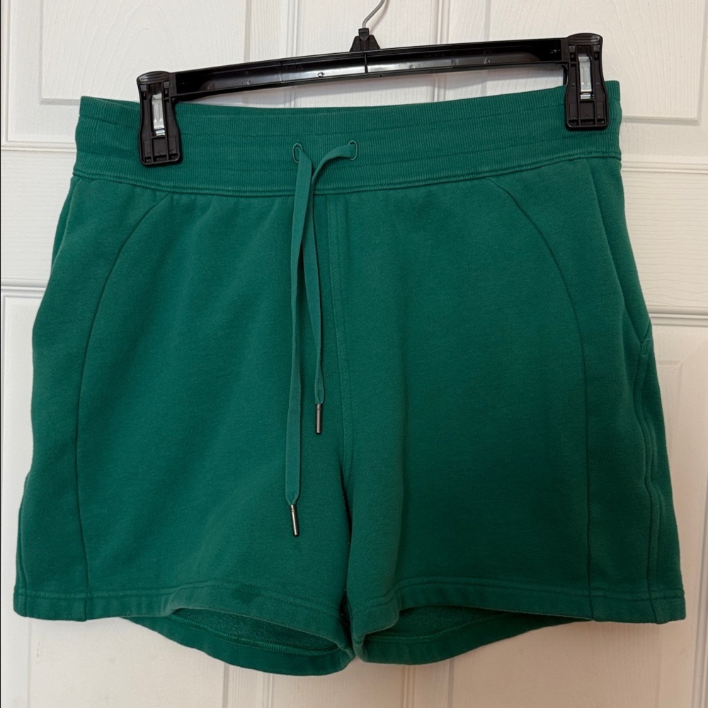 Lululemon Green Scuba Shorts.  Size 10